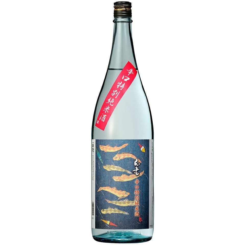 辛口特別純米酒 白老（ハゼ・カワハギラベル） 1.8L | 清酒白老 澤田