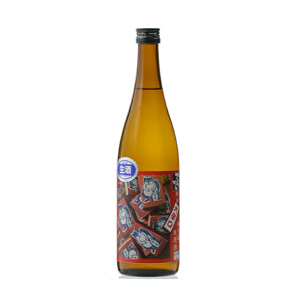 白老 でらから 純米 無濾過生原酒 たぬきラベル(720ml) | 清酒白老